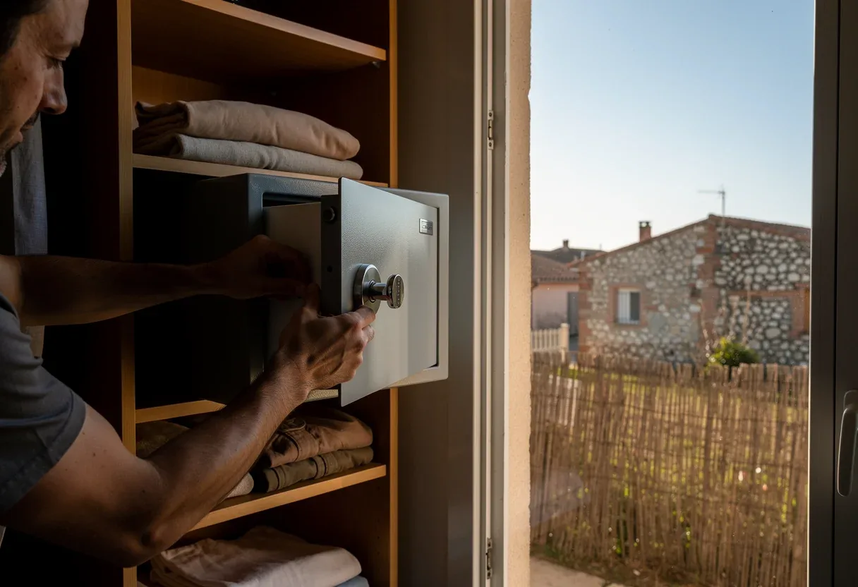 Installation d'un coffre-fort à Pia
